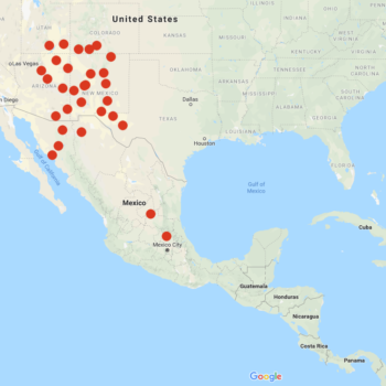 Solanum jamesii distribution map