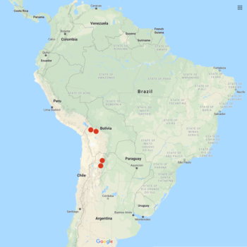 Solanum okadae distribution map