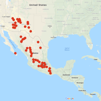 Solanum stoloniferum distribution map